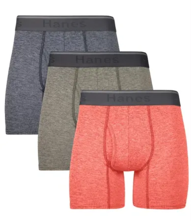 3-Pack Hanes Breathable Stretch Mesh Boxer Briefs