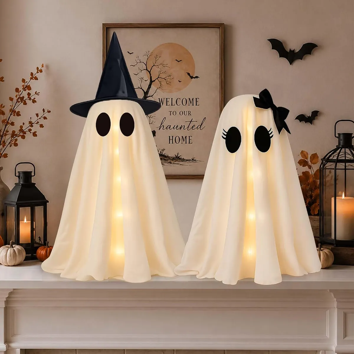 24″ Halloween Ghost Decorations 2-Piece