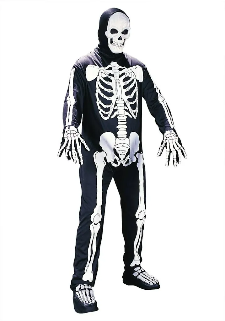 Funworld Skeleton Jumpsuit Adult Halloween Costume