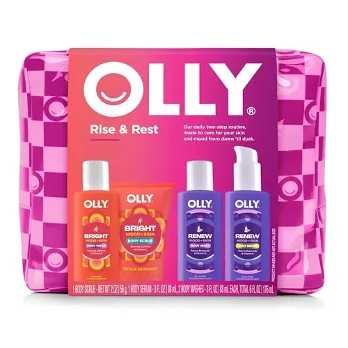 OLLY Rise & Rest Day & Night Body Care Set, 4-Piece