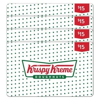 Krispy Kreme Four $15 eGift Cards ($60 Value)