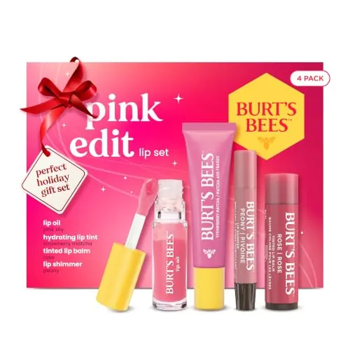 Burt’s Bees The Pink Edit 4-Piece Holiday Set