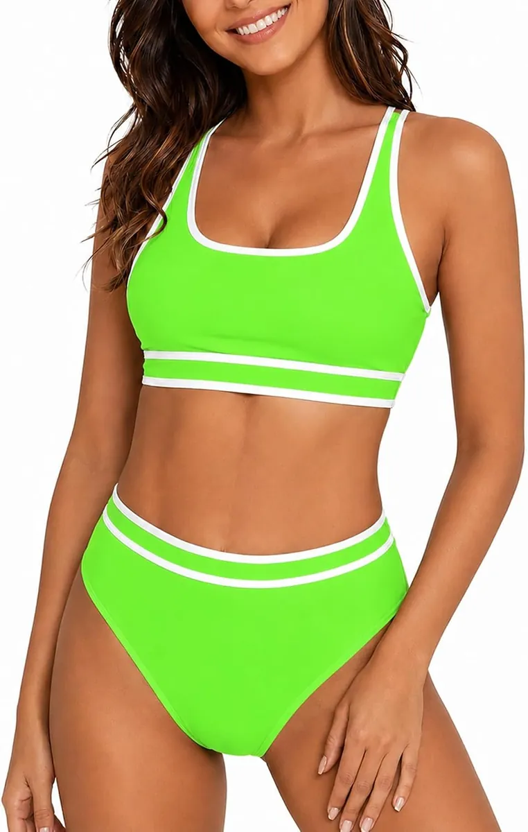 SOISAI High Waisted Bikini Set
