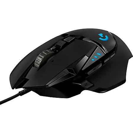 Logitech G502 HERO RGB Lighting Wired Gaming Mouse (Black)