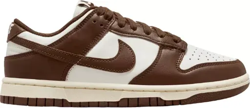 Nike Women's Dunk Low Sneakers (Brown/White)