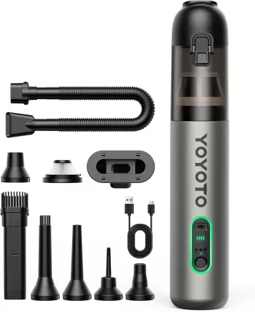 YOYOTO Rechargeable Hand Held Mini Vacuum Cleaner W/ Tools