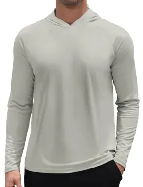 3rd hill Men's UPF 50+ Sun Hoodie Hiking Shirt