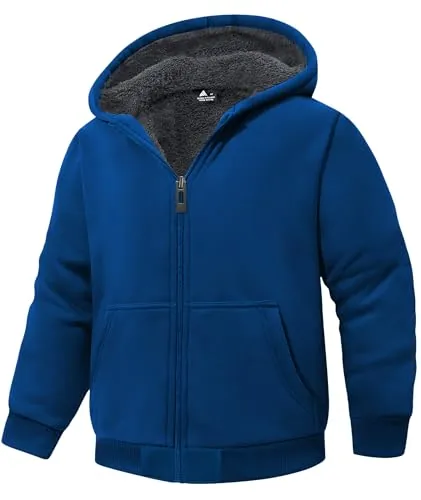 JACKETOWN Boys Sherpa-Lined Fleece Jacket