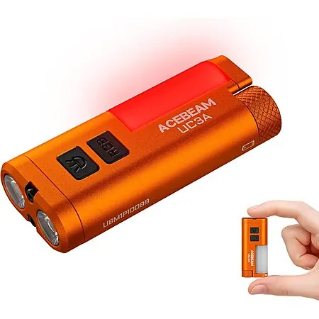ACEBEAM UC3A Rechargeable / AAA 900 Lumen EDC Mini Flashlight
