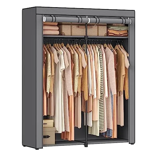 SONGMICS Closet Wardrobe 55.1 x 16.9 x 68.5 Inches