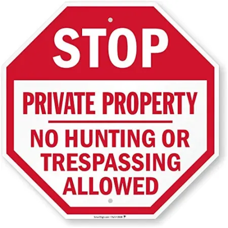 SmartSign "Private Property" Aluminum 18" x 18" Sign