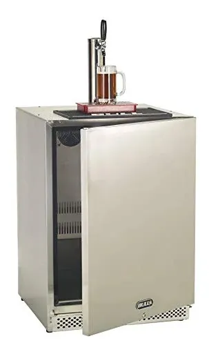 Bull Outdoor Products Outdoor Rated Kegerator 304 Stainless Steel Single Tap