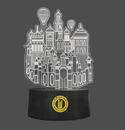 Idea Nuova Wicked 3D Castle Illusion LED Lamp