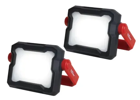 2-Pack Hyper Tough 400-Lumens LED Rechargeable Work Light
