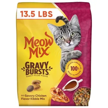 13.5lbs Meow Mix Gravy Coated Kibble Mix