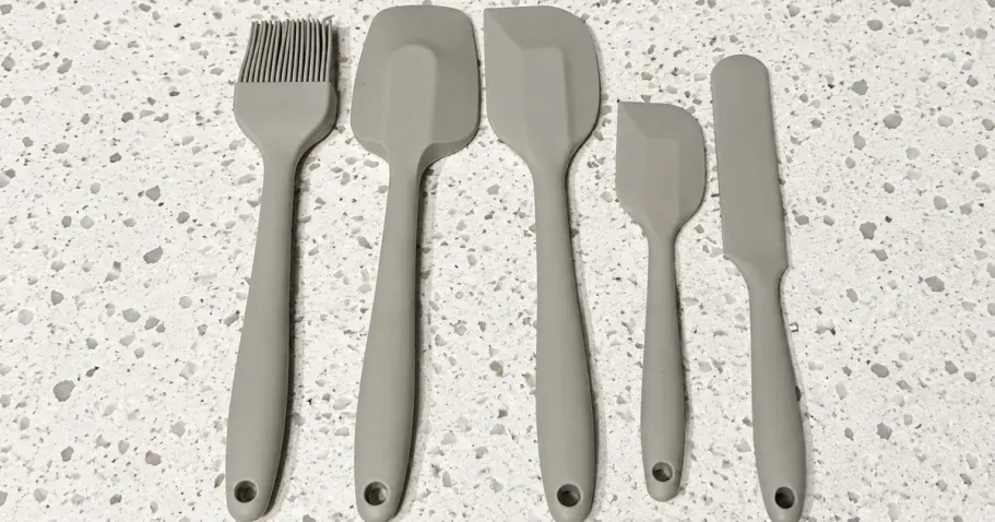 Amazon Basics Silicone 5-Piece Spatula Set