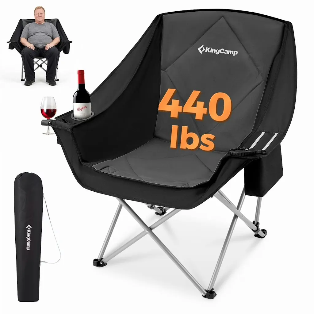 KingCamp Padded Oversized Folding Camping Chair