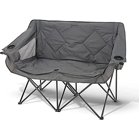 Arrowhead Outdoor Portable Folding Double Camping Loveseat Chair (3 Colors)