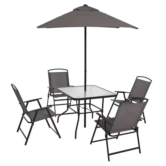Mainstays Albany Lane 6-Piece Patio Dining Set w/ Umbrella