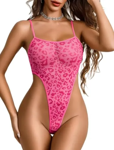 Avidlove Women's Mesh Bodysuit Lingerie