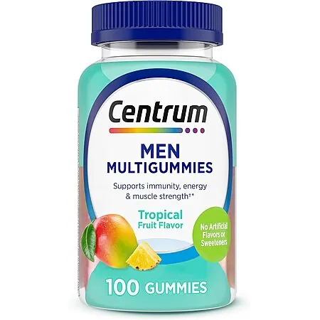 Select Amazon Accts: 100-Ct Men's Centrum Multi-Gummies Supplement (Tropical)