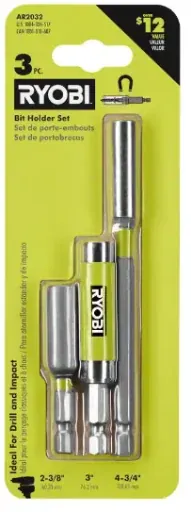 RYOBI 3-Piece Impact Rated Bit Holder Set (AR2032)