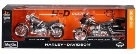 Maisto 1:18 Scale Harley Davidson Duos (70s series)
