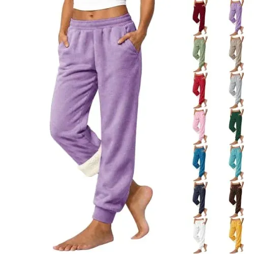 Baggy Fleece Sweatpants with Pockets
