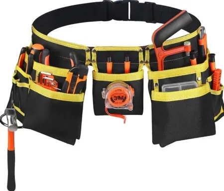 LOTKEY Tool Belt w/ 13 Pockets