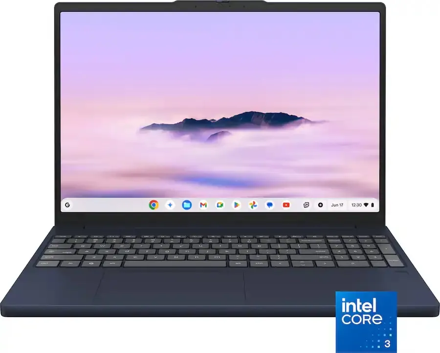 Lenovo Chromebook Plus 15.3in Intel Core 3 2K Touchscreen Laptop
