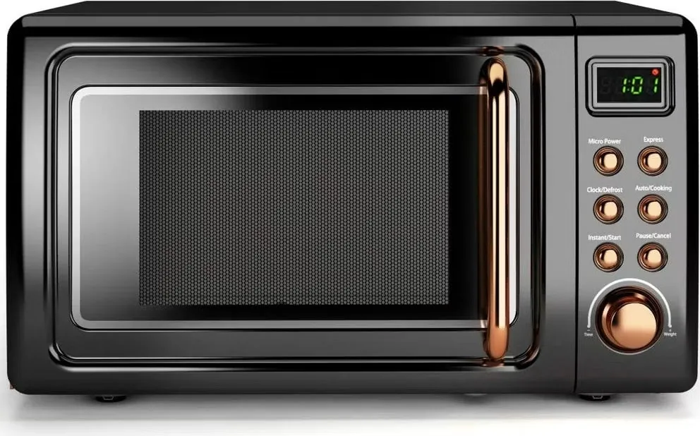 Costway 0.7-Cubic Foot Retro Countertop Microwave Oven