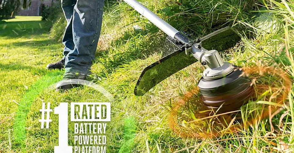 56V Multi-Head Combo with Power Head, 15-inch String Trimmer attachment, and a 5.0Ah battery