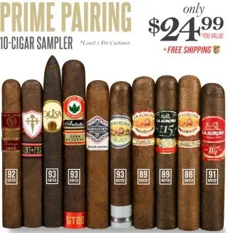 Prime Pairing 10-Cigar Sampler