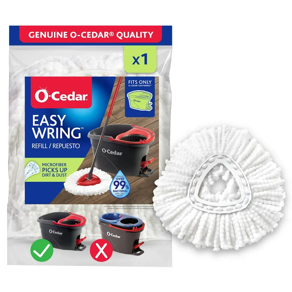 O-Cedar EasyWring Machine Washable Microfiber Spin Mop Head Replacement
