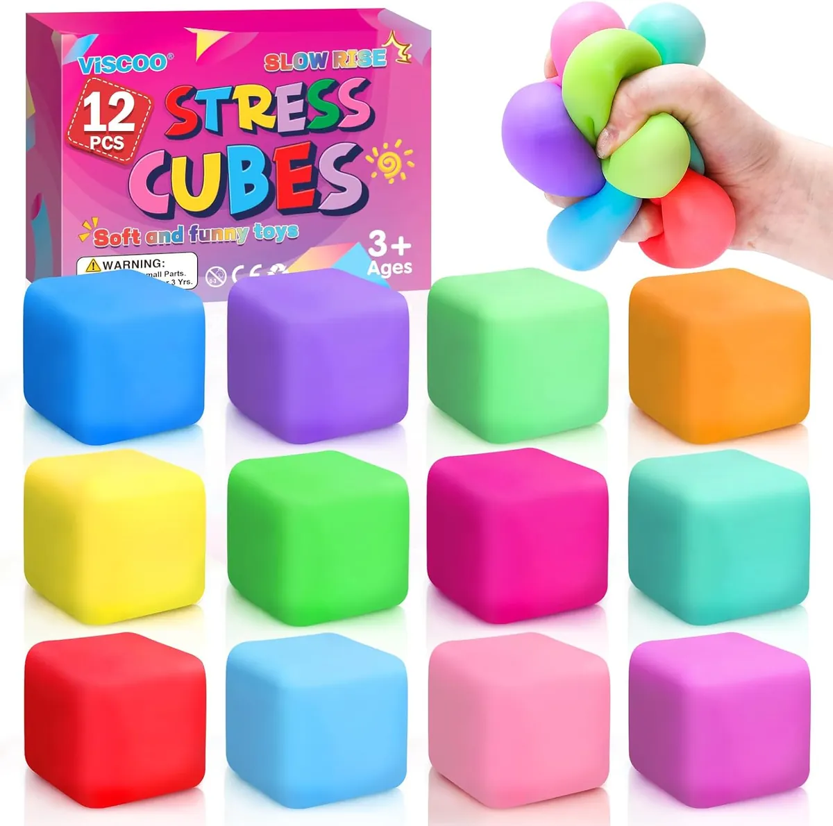Slow Rise Stress Balls 12-Pack