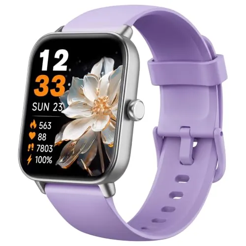 Hingso 1.85" Alexa Smart Watch w/ 2 Bands