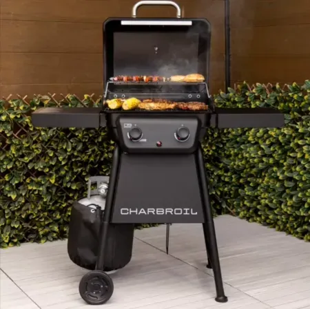 Charbroil Classic Series 2-Burner Black Propane Gas Grill w/ Warming Rack