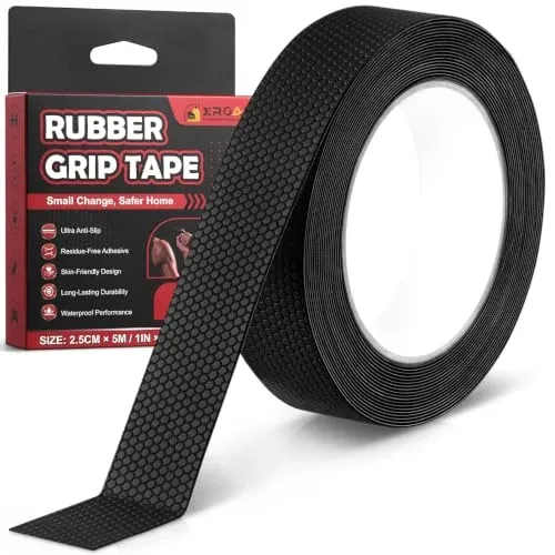 Rubber Grip Tape for Handles 1" x 16.4Ft