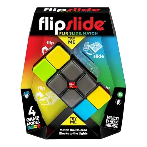 Moose Games Flipslide Fast-Paced Handheld Electronic Puzzle Game