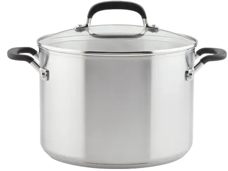 KitchenAid 8-Quart Stainless Steel Induction Stock Pot w/ Lid