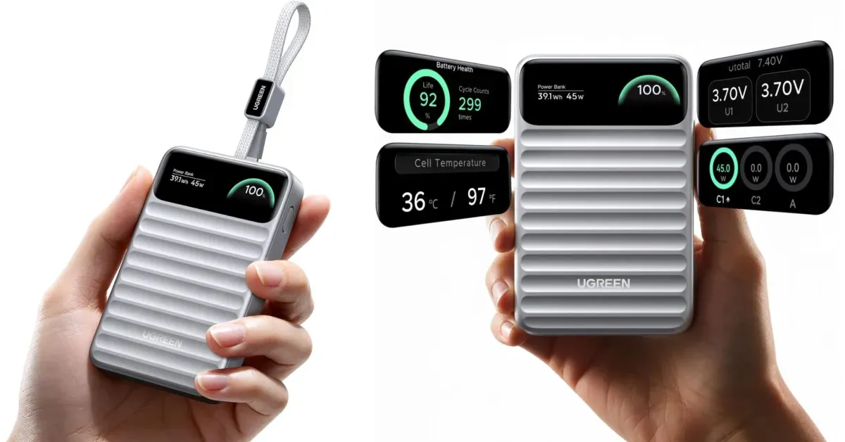 10,000mAh Smart Display power bank