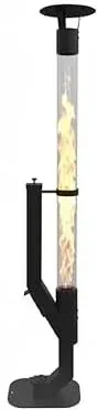 61" Pellet Patio Fire Pit with Glass Tube