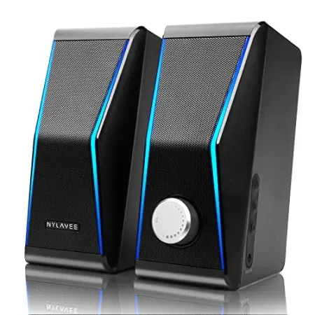 Nylavee 14W RMS Computer Speakers w/ Bluetooth, RGB