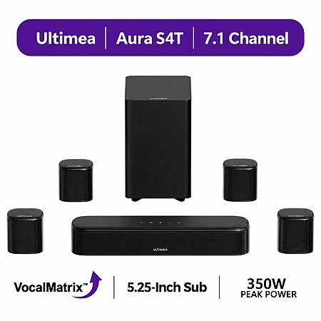 ULTIMEA Aura S4T 7.1-ch Virtual Surround Soundbar System w/ 5.25" Subwoofer