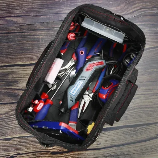 WORKPRO 16-in Close Top Wide Mouth Tool Storage Bag
