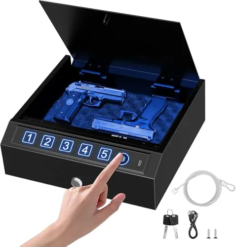 Biometric Safe with 3-Way Unlock