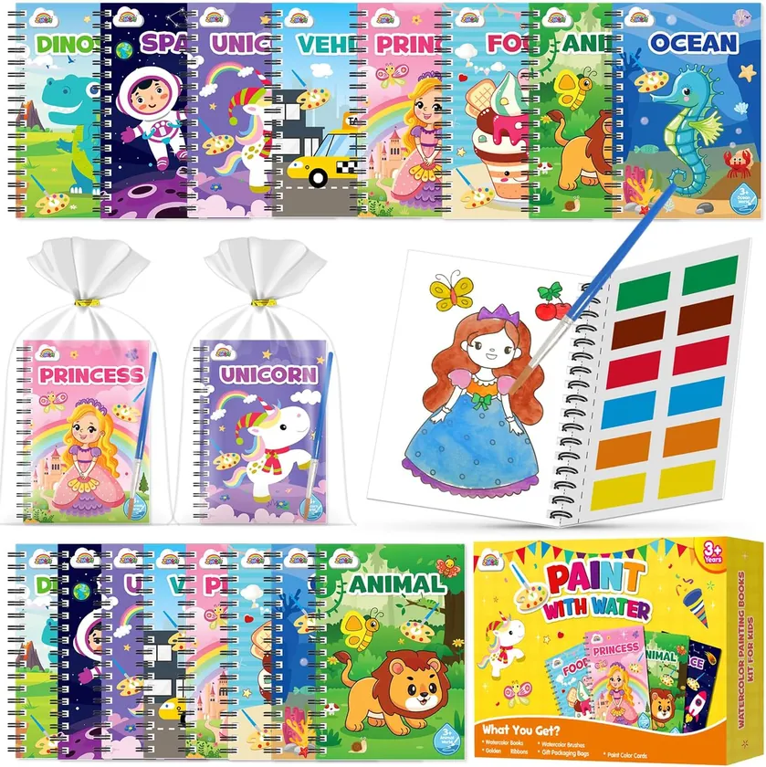 Watercoloring Books 48-Pack