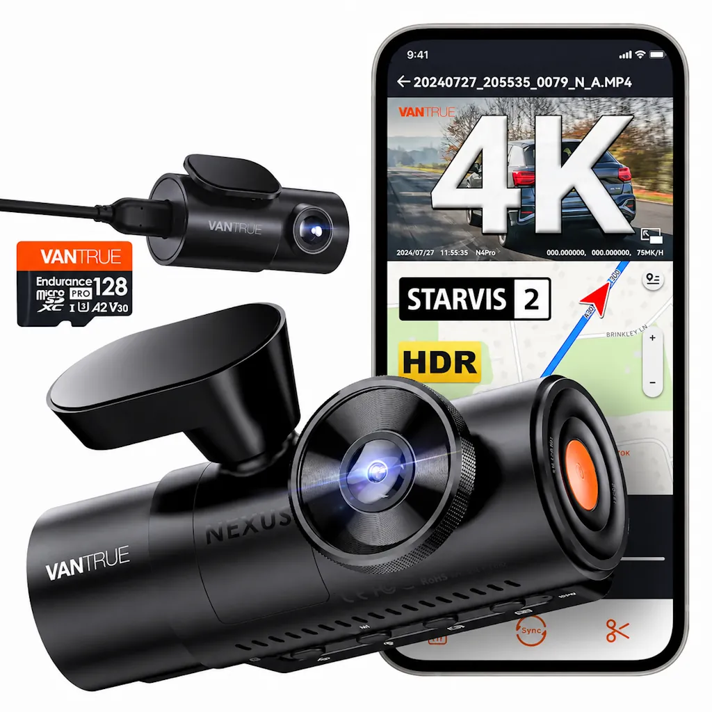 Vantrue N4 PRO 4K 3-Ch Dash Cam