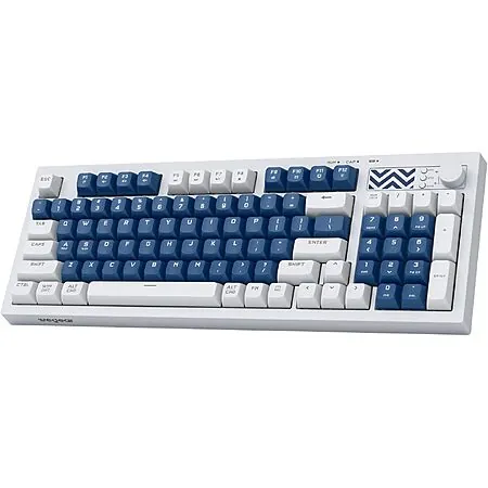 94-Key wegear Pastel Wireless Tri-Mode Gaming Keyboard w/ Media Knob