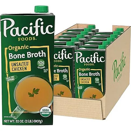 Select Accts: 12-Pk 32-Oz Pacific Foods Organic Unsalted Chicken Bone Broth
